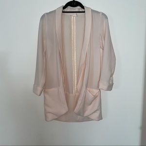 Lush Open Front Blouse